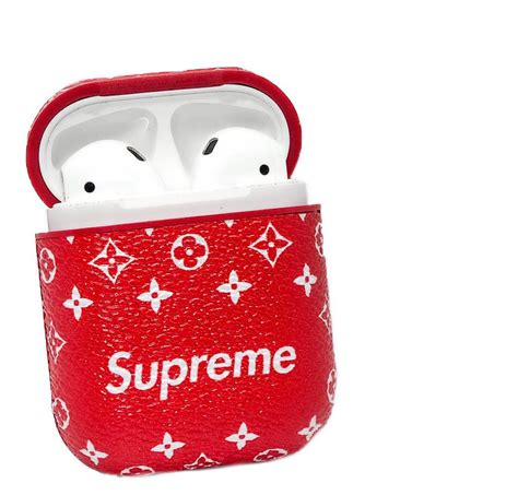 supreme x louis vuitton airpods|louis vuitton airpods case original.